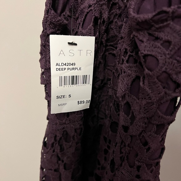 NWT ASTR Deep Purple MIDI Dress - Picture 9 of 10